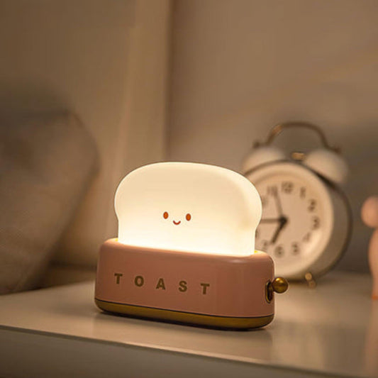 Toaster Table Lamp Rechargeable Dimmable LED Wireless Bedside Night Light