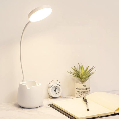 Touch Control Desk Lamp LED Table Lamp Pen Holder Phone Stand USB