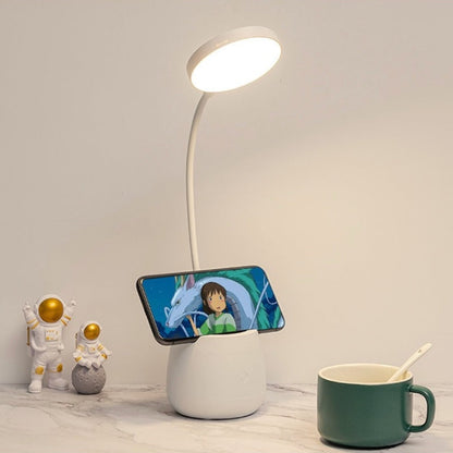 Touch Control Desk Lamp LED Table Lamp Pen Holder Phone Stand USB