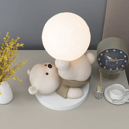 Touch-Control Upside-Down Bear LED Night Light Unique Bedside Lamp Kids Room