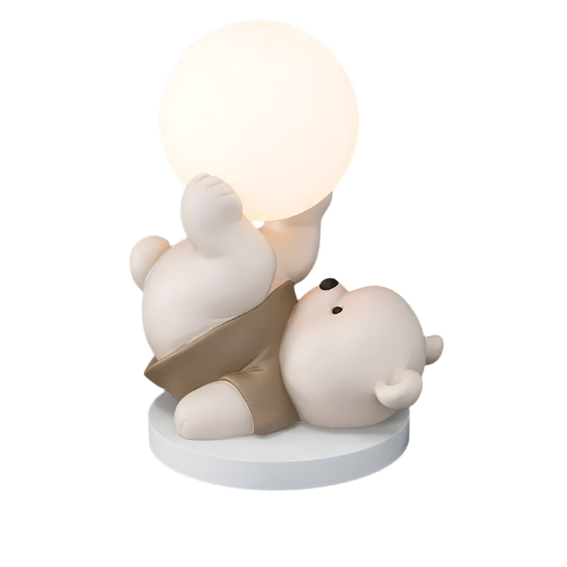 Touch-Control Upside-Down Bear LED Night Light Unique Bedside Lamp Kids Room