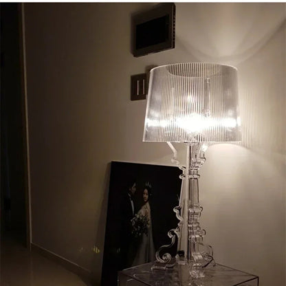 Transparent Table Lamp – Elegant Modern Bedside Lamp for Living Room & Home Decor