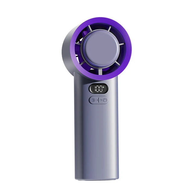 TurboJet Handheld Fan Portable High-Power Cooling Fan with USB Recharge