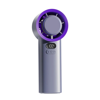 TurboJet Handheld Fan Portable High-Power Cooling Fan with USB Recharge