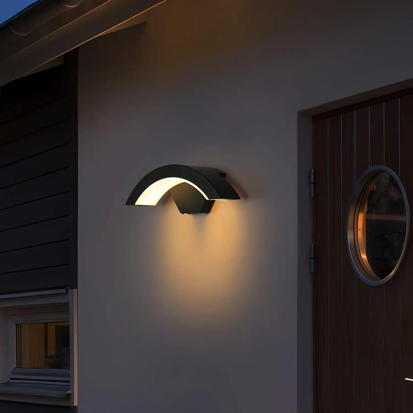 U Shaped Outdoor Wall Light Integrated LED Weatherproof Lamp