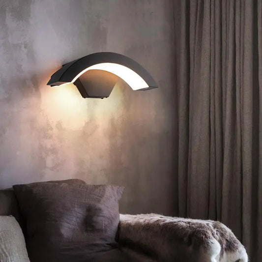 U Shaped Outdoor Wall Light Integrated LED Weatherproof Lamp