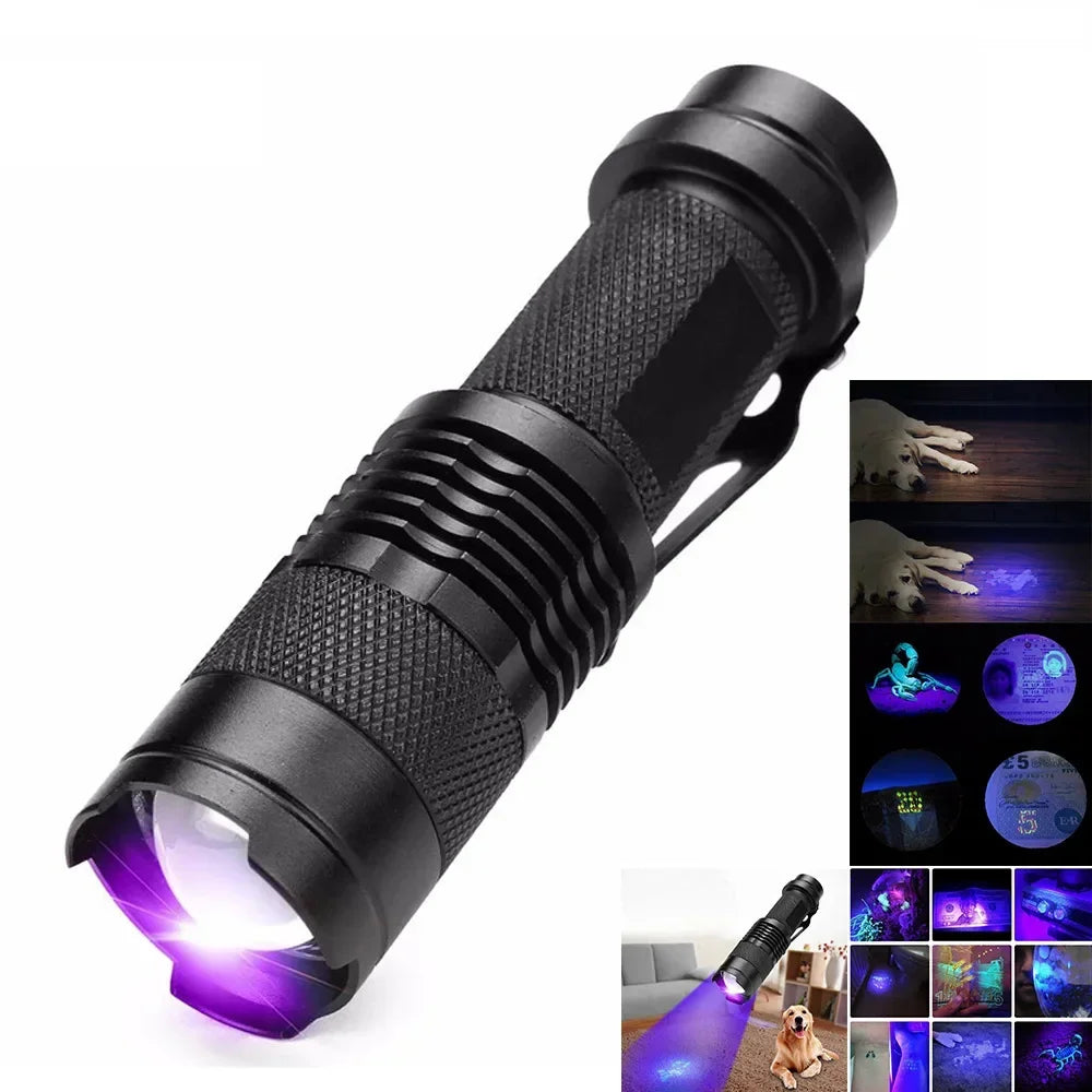 UV LED Flashlight Pet Stain Detection Inspection Tool