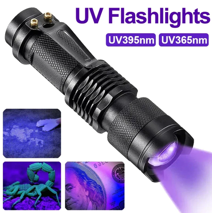 UV LED Flashlight Stain Detection Pet Urine Finder