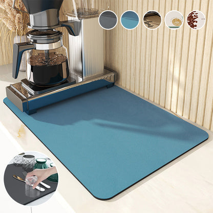 Ultra Absorbent Kitchen Drying Mat Non Slip Sink Counter Dish Drainer Mat