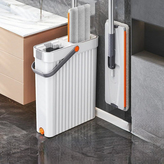 Ultra-Thin Self-Wringing Flat Mop Lightweight Floor Cleaning Tool