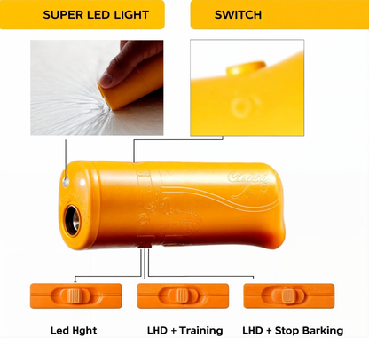 Ultrasonic Anti Bark Dog Training Device Portable Bark Control Tool