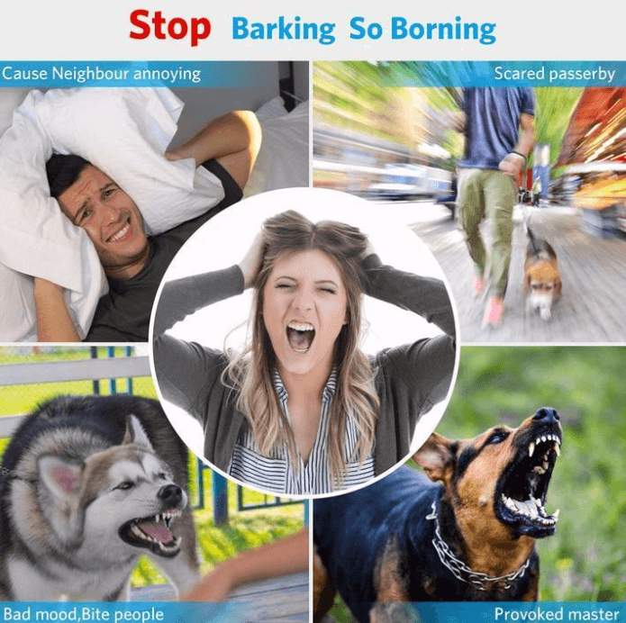Ultrasonic Anti Bark Dog Training Device Portable Bark Control Tool