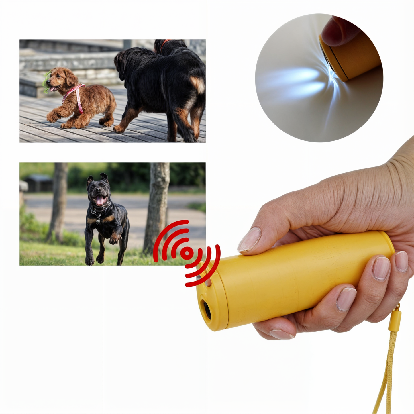 Ultrasonic Anti Bark Dog Training Device Portable Bark Control Tool