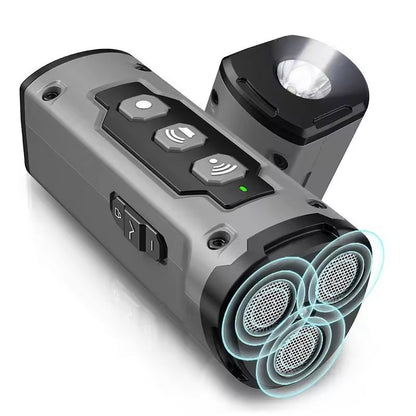 Ultrasonic Dog Bark Deterrent Rechargeable Anti Bark Device with LED Flashlight