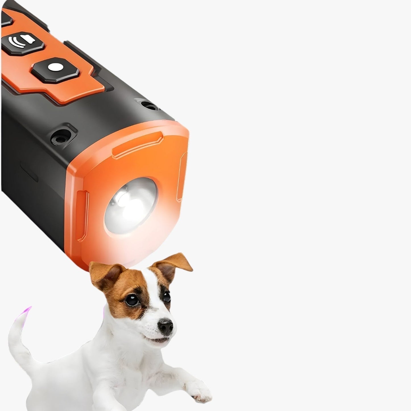 Ultrasonic Dog Bark Deterrent Rechargeable Anti Bark Device with LED Flashlight