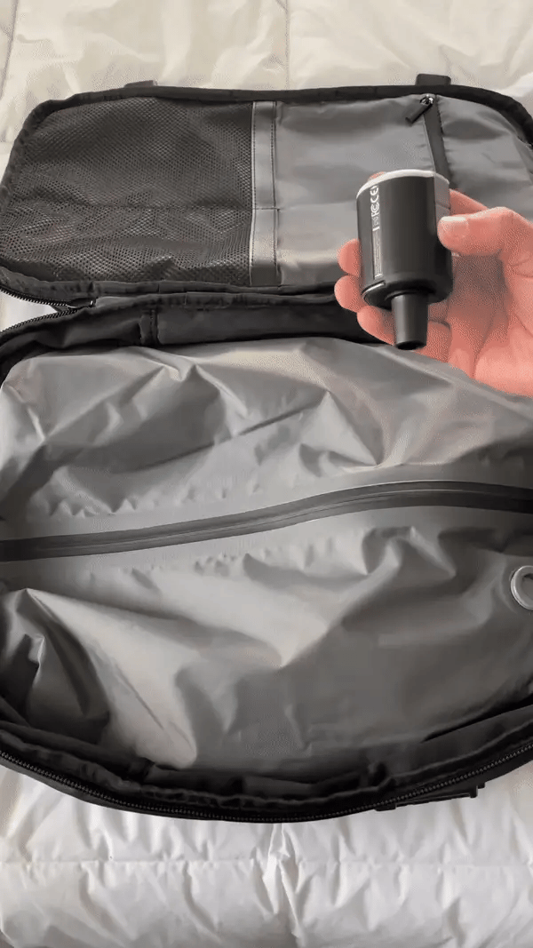 Vacuum Compression Travel Backpack Expandable Carry On Laptop Backpack