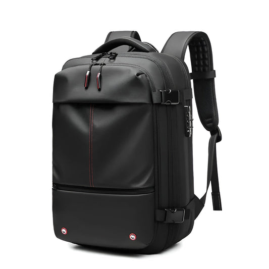 Vacuum Compression Travel Backpack Expandable Carry On Laptop Backpack