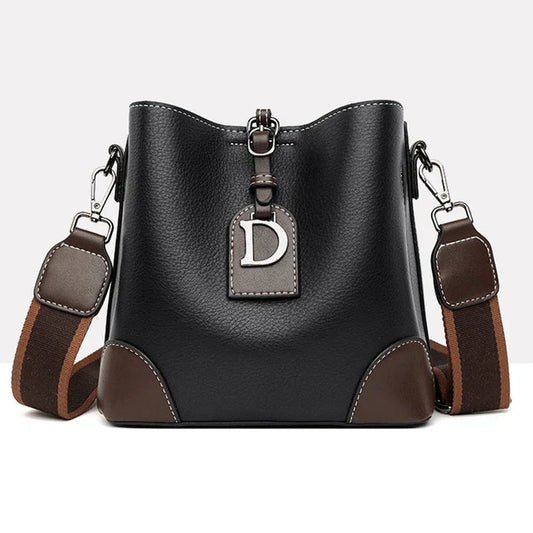 Vintage Leather Crossbody Shoulder Bag for Women Stylish Retro Handbag with Adjustable Strap