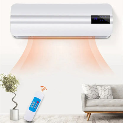 Wall Mounted Electric Space Heater Remote Control Quiet Heating