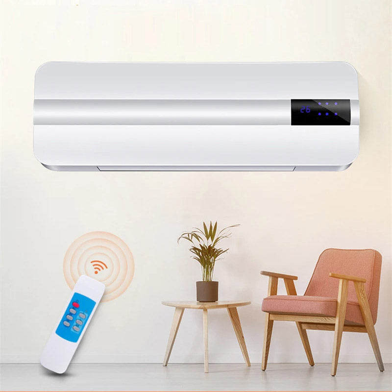 Wall Mounted Electric Space Heater Remote Control Quiet Heating