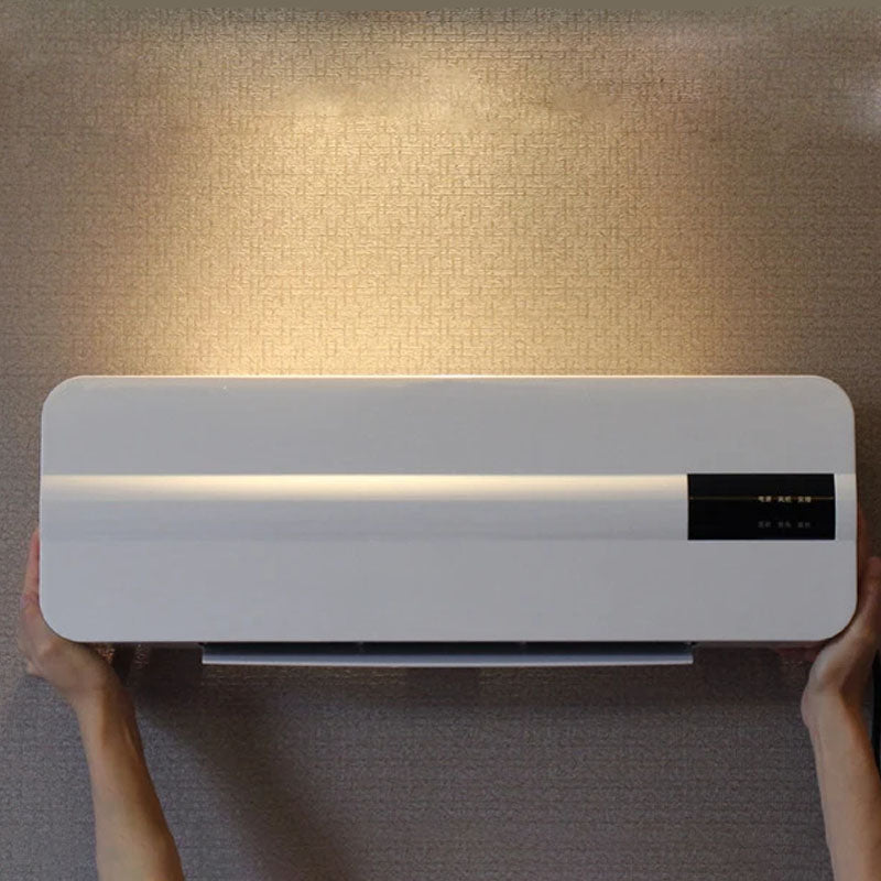 Wall Mounted Electric Space Heater Remote Control Quiet Heating