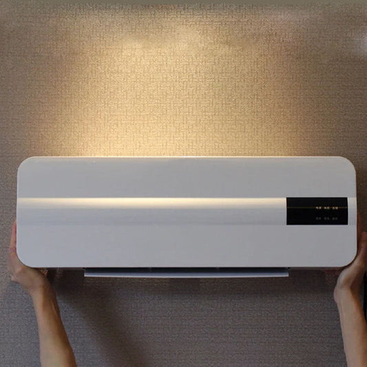 Wall Mounted Electric Space Heater Remote Control Quiet Heating
