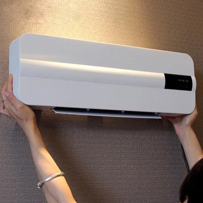 Wall Mounted Electric Space Heater Remote Control Quiet Heating