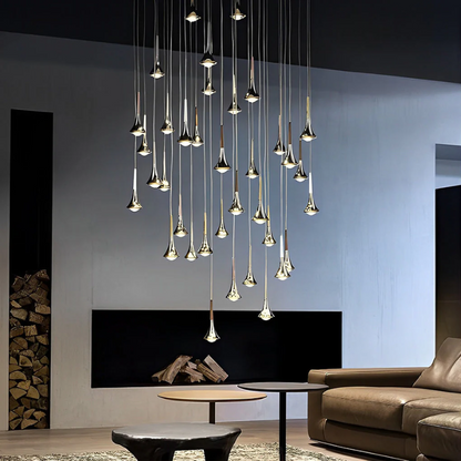 Water Drop Pendant Light Modern LED Hanging Ceiling Lamp