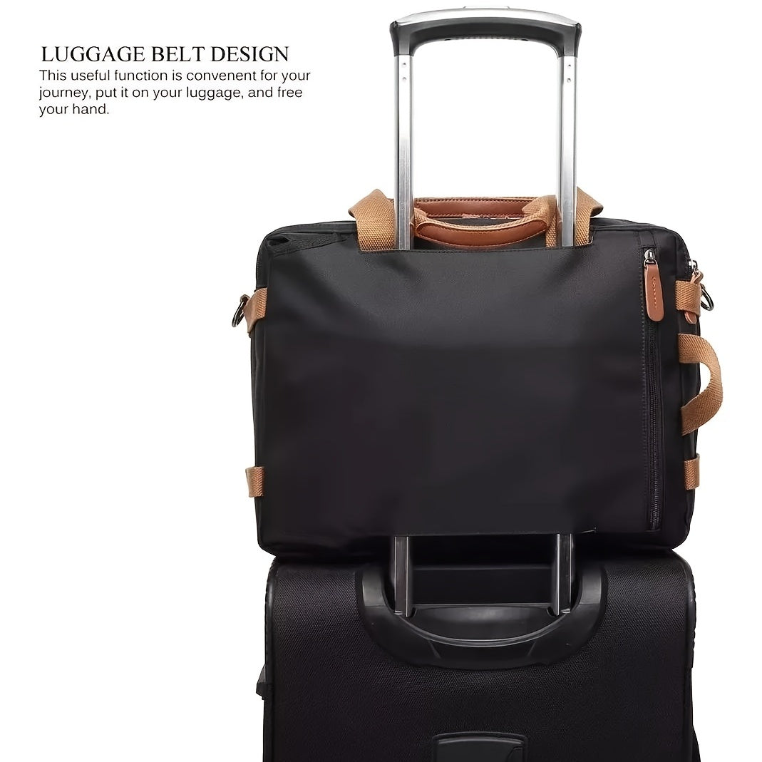 Waterproof Convertible Backpack Shoulder Handbag Adjustable Straps Travel Work Bag