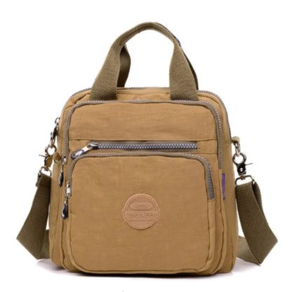 Waterproof Crossbody Shoulder Bag Multi Pocket Everyday Travel Messenger Bag