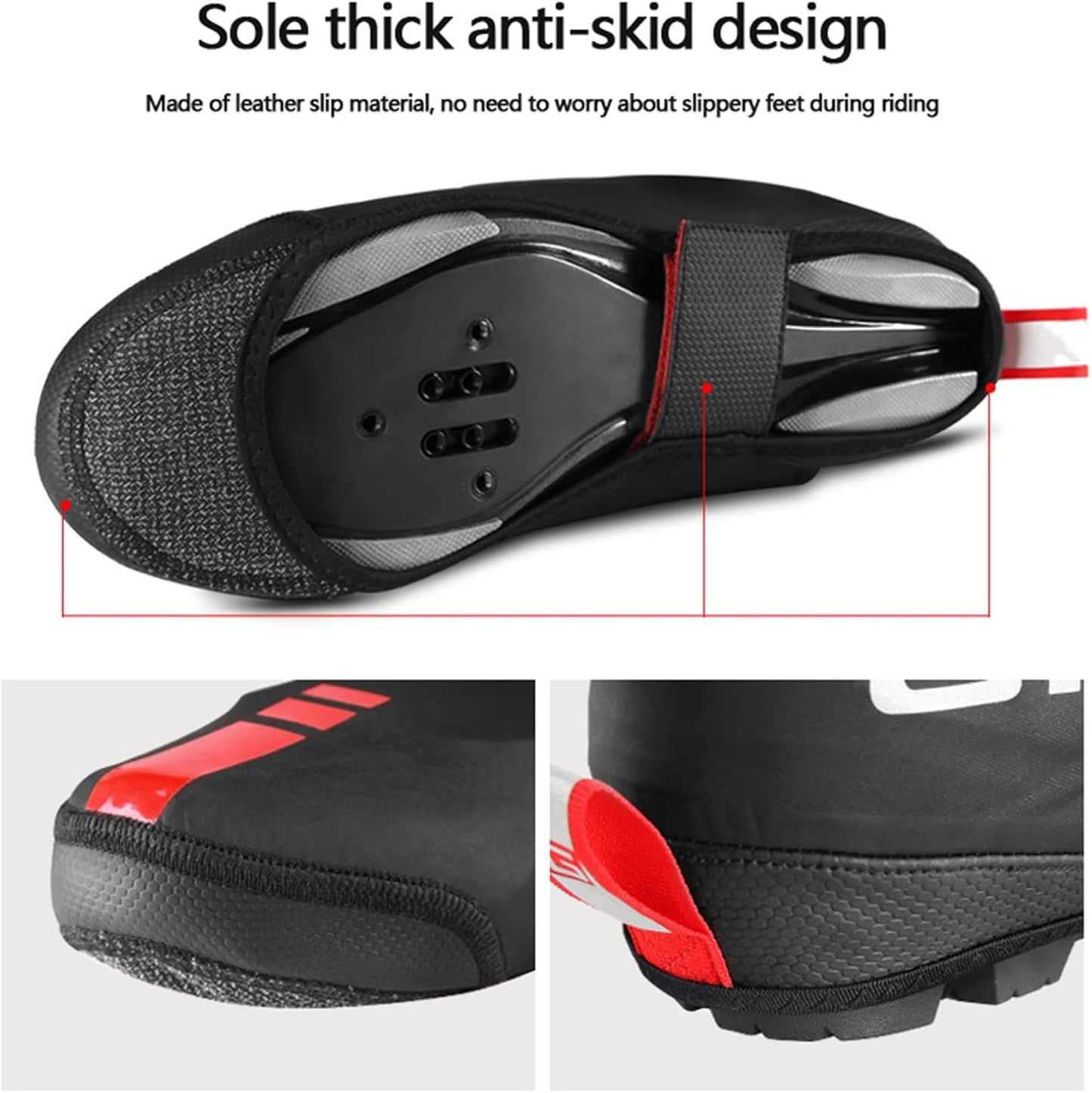 Waterproof Cycling Shoe Covers Windproof Thermal Protection