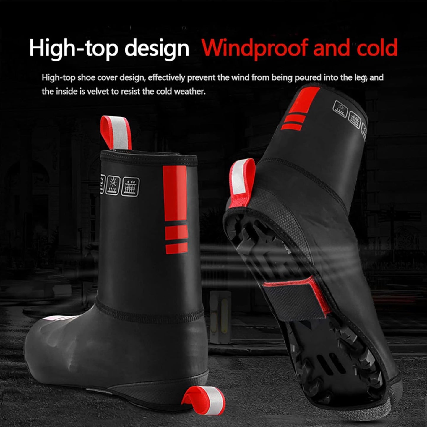 Waterproof Cycling Shoe Covers Windproof Thermal Protection