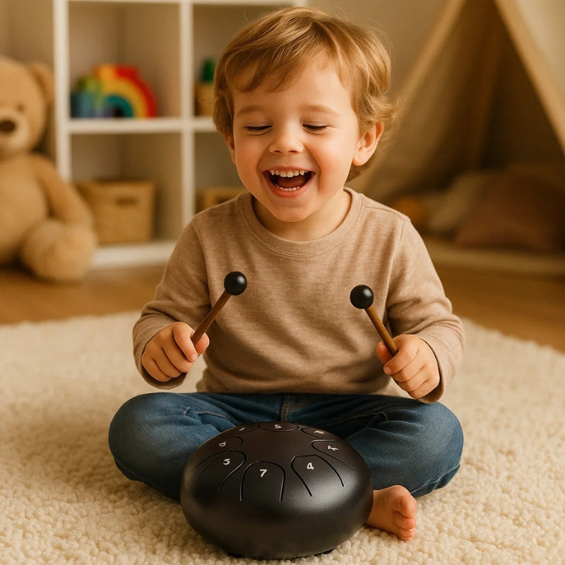 Waterproof Kids Musical Drum Toy with Soft Harmonious Sound