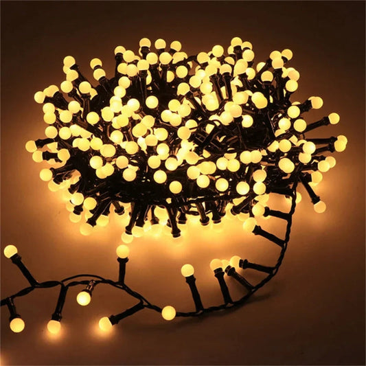 Waterproof LED Globe String Lights Outdoor Indoor Decorative Ball Fairy Lights