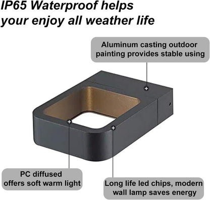 Waterproof LED Outdoor Wall Light Motion Sensor Security Garden Porch Lighting