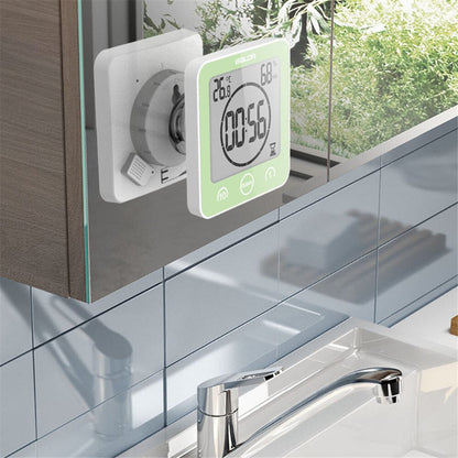 Waterproof Shower Clock Bathroom Timer Large Display