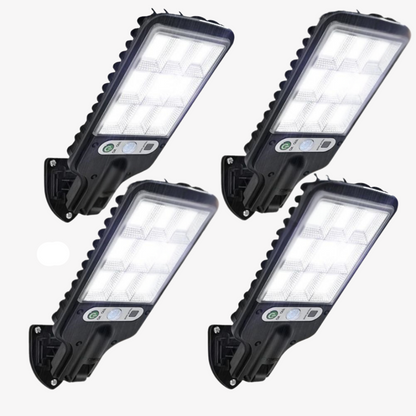 Waterproof Solar LED Security Light with Remote Control Wide Angle Outdoor Wall Light