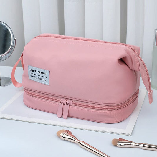 Waterproof Travel Toiletry Bag Large Capacity Cosmetic Organizer with Adjustable Strap
