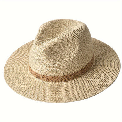 Wide Brim Panama Hat UV Sun Protection Summer Style