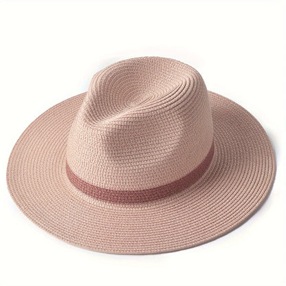 Wide Brim Panama Hat UV Sun Protection Summer Style