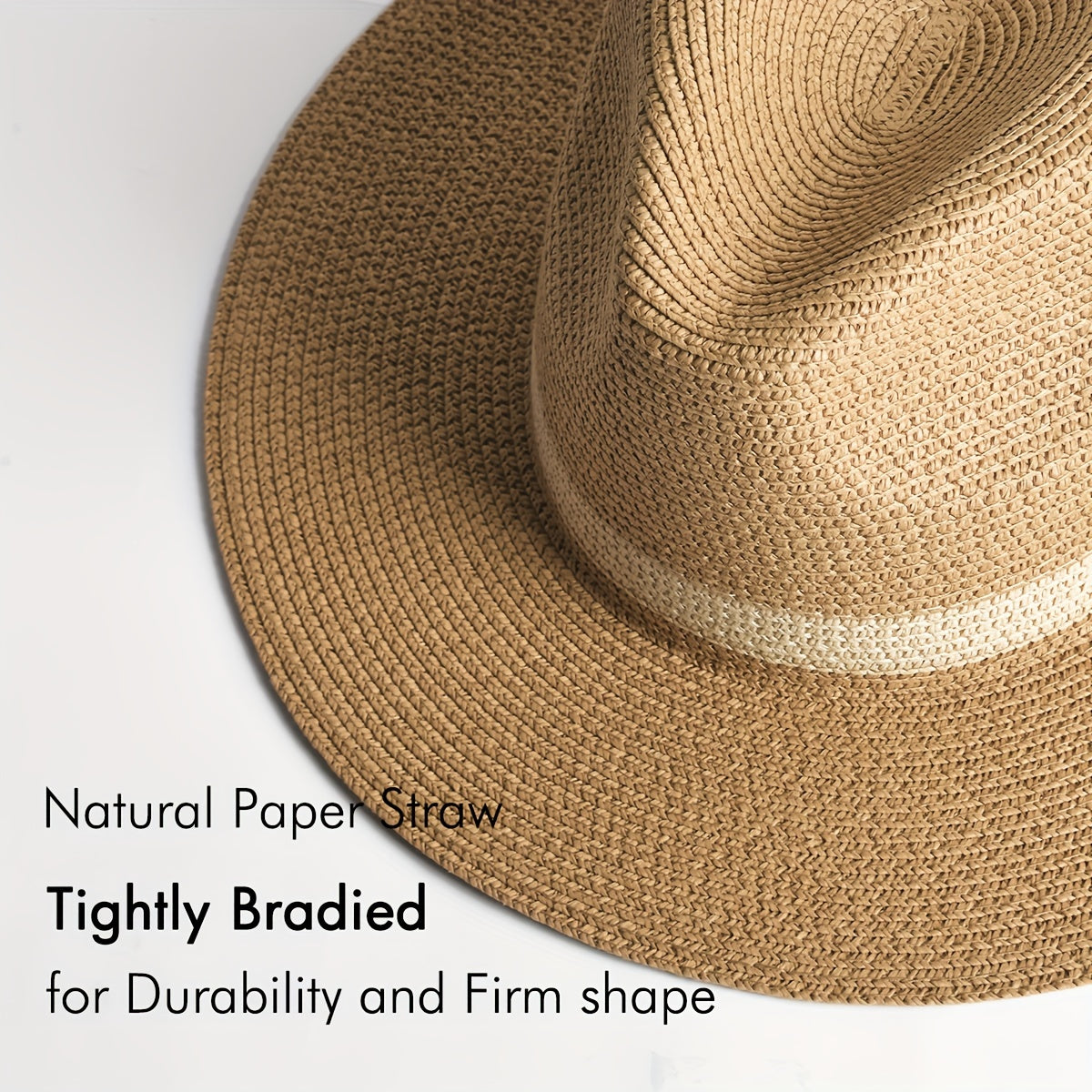 Wide Brim Panama Hat UV Sun Protection Summer Style