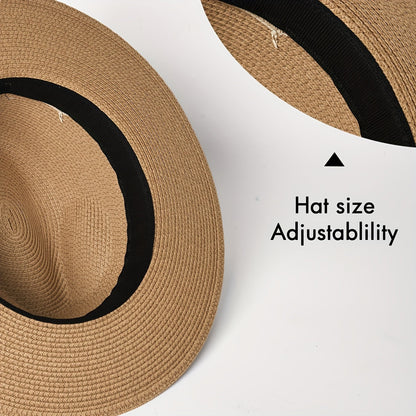 Wide Brim Panama Hat UV Sun Protection Summer Style