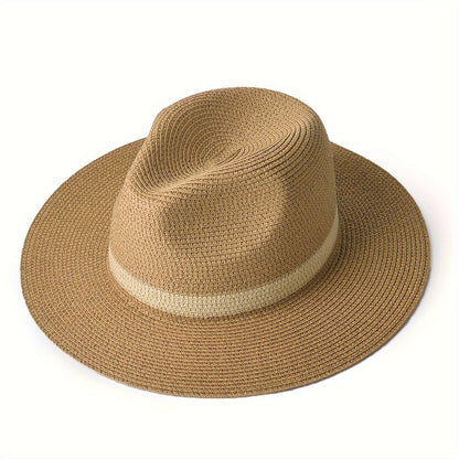 Wide Brim Panama Hat UV Sun Protection Summer Style