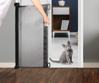 Wide Retractable Baby Safety Gate Indoor Outdoor Child and Pet Barrier