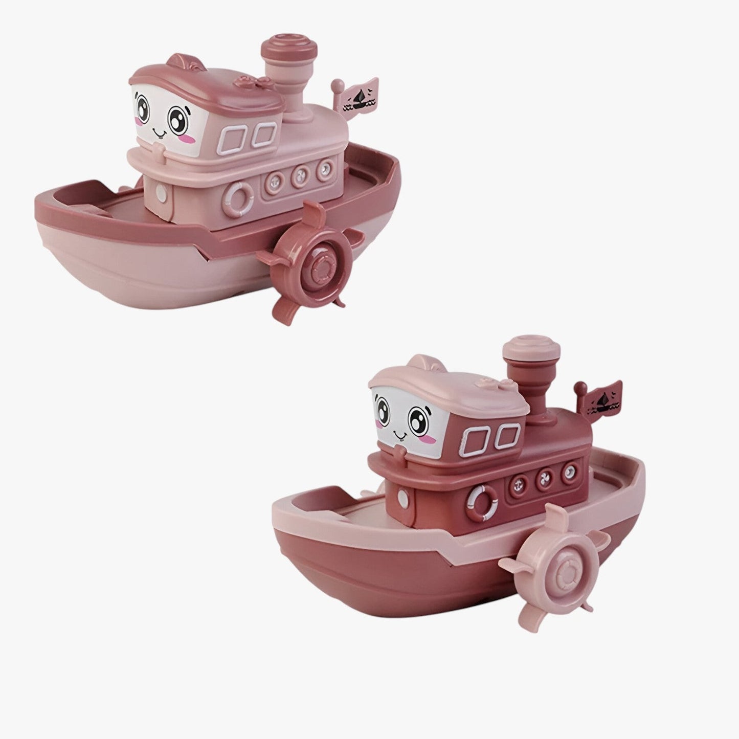 Wind Up Bath Boat Toy for Kids Hand Powered Water Boat for Bathtub Pool