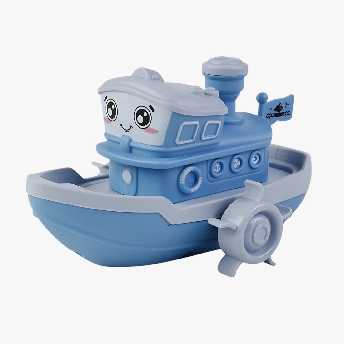 Wind Up Bath Boat Toy for Kids Hand Powered Water Boat for Bathtub Pool