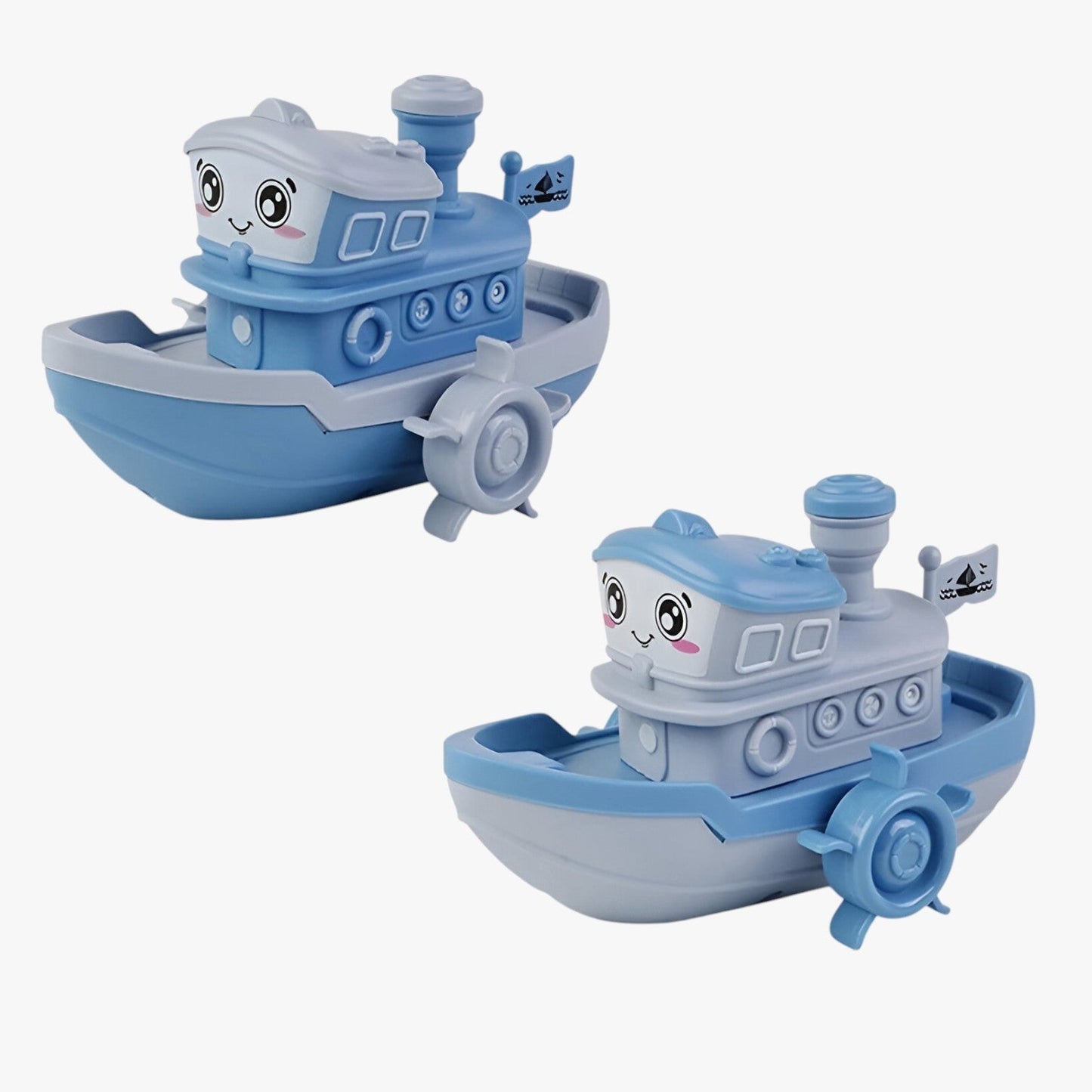 Wind Up Bath Boat Toy for Kids Hand Powered Water Boat for Bathtub Pool