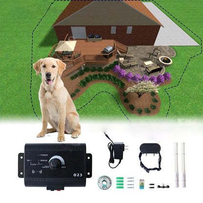 Wireless Dog Fence System Adjustable Range Rechargeable Collar