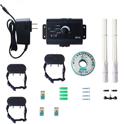 Wireless Dog Fence System Adjustable Range Rechargeable Collar