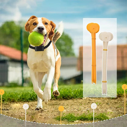 Wireless Dog Fence System Adjustable Range Rechargeable Collar